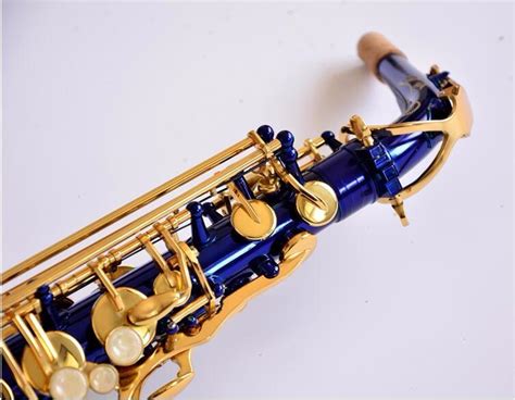 Professional Suzuki Blue Alto Saxophone In Eb Tune And E Flat With Blue