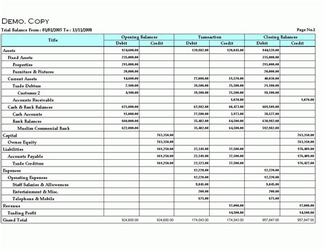 Sample Trial Balance General Ledger Lucidgameimperia