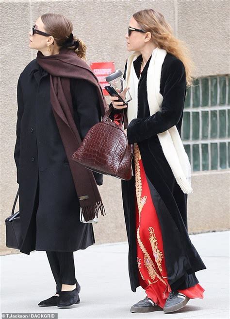 Mary Kate And Ashley Olsen Head Out For A Coffee Run In New York City