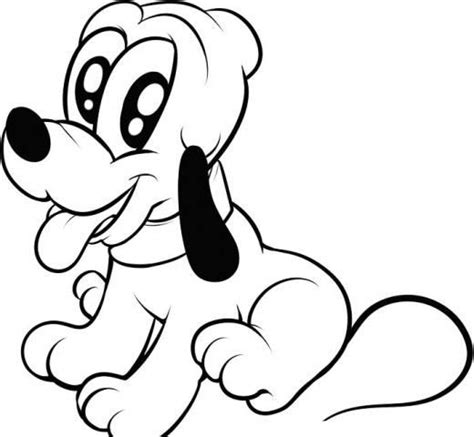 Dessin De Chien Pluto Les Dessins Et Coloriage