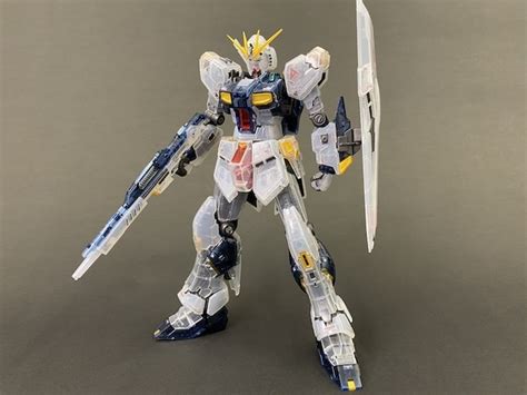 Review Rg Nu Gundam Clear Color Gunjap