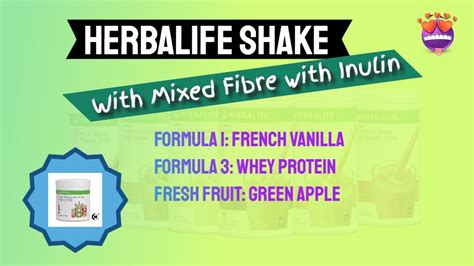 Herbalife Shake French Vanilla Apple Shake And Mixed Fibre With