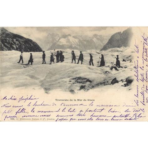 74 SAINT JULIEN EN GENEVOIS Traversée de la Mer de Glace 1906