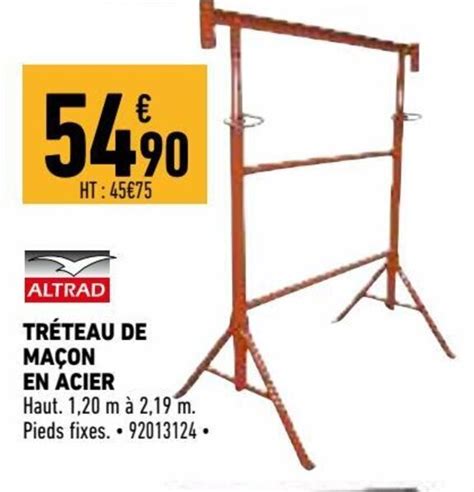 Promo Tréteau de Maçon chez Brico Cash