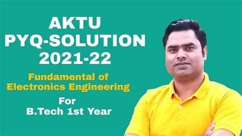 AKTU PYQ SOLUTION 2021 22 Fundamental Of Electronics Engineering B