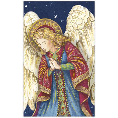 Christmas Boxed Cards Religious Angel Each Woolworths