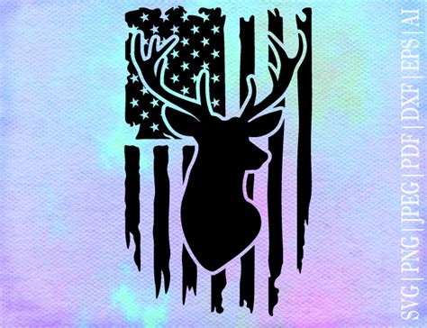 Deer Flag Svg Graphic By Seleart Creative Fabrica