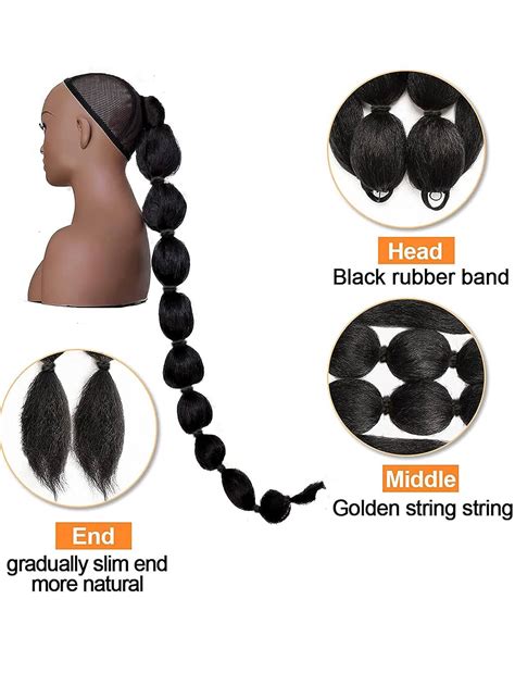 Black Hair Pieces Ponytails - Ruka Hair