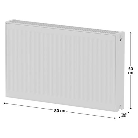 Kompaktheizkörper B x H 80 x 50 cm Wärmeleistung bei