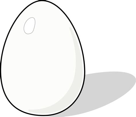 OnlineLabels Clip Art - Whiter Egg