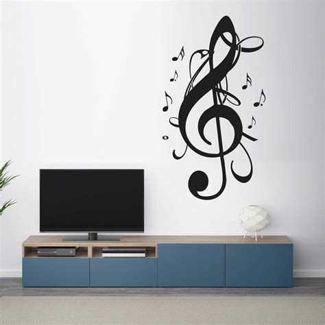 Stickers Mural Note De Musique Autocollant Muraux Et Deco