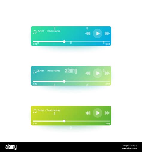 player ui vector interface design stock vector image art alamy