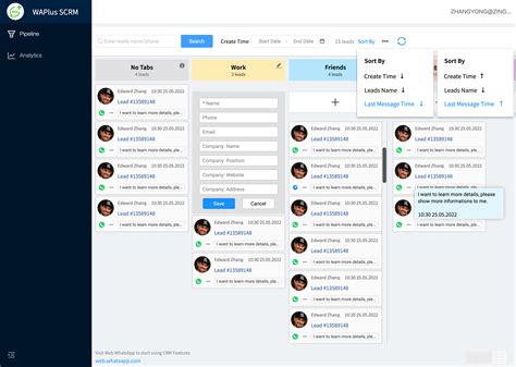 Waplus Crm Free Crm Tool For Whatsapp