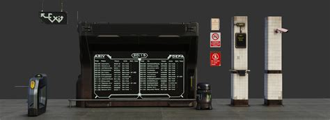 Sci Fi Subway Props Pack Flippednormals