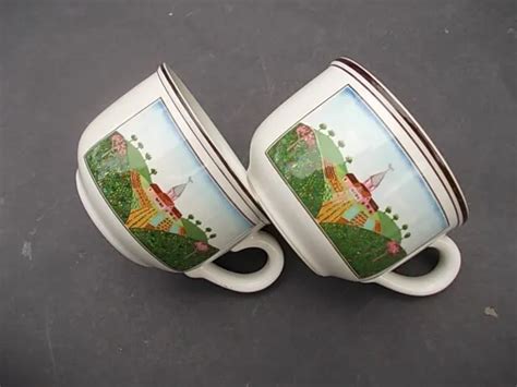 Deux Superbes Tasses Laplau Design Na F Villeroy Boch Th Caf Petit