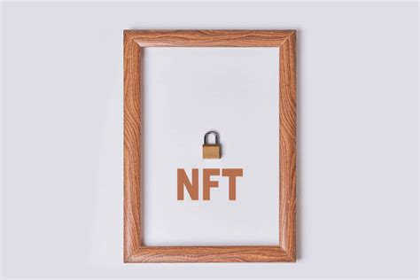 Nft Digital Crypto Art In Wooden Frame Non Fungible Token