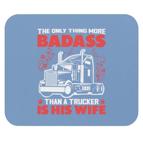 Trucker Wife Pick Up Diesel 18 Wheels Truckers Wife Mouse Pads Sold