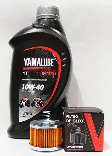 Kit Troca Oleo Yamalube 10w 40 Filtro Factor Fazer Crosser