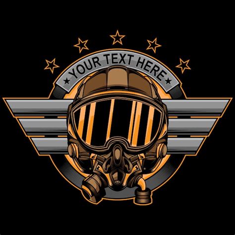 Premium Vector Fighter Pilot Logo