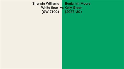 Sherwin Williams White Flour Sw Vs Benjamin Moore Kelly Green