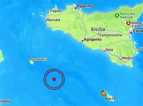 Scossa Di Terremoto Nel Canale Di Sicilia Dati E Mappe