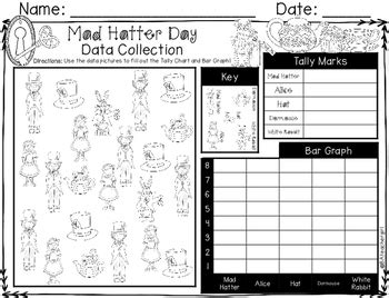 Mad Hatter Day **Print & Go** Activities by BAteachergirl - Bethany Adams