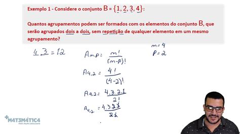 Análise Combinatória Arranjo Parte 3 Youtube