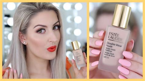 ESTEE LAUDER DOUBLE WEAR NUDE FOUNDATION REVIEW YouTube