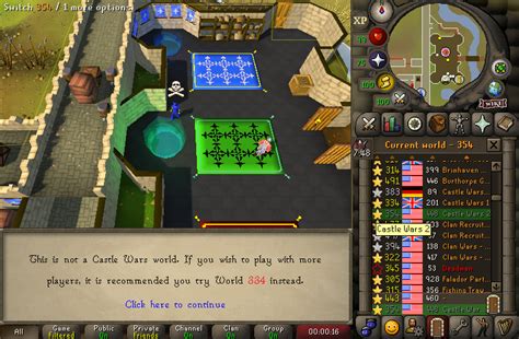 Castle Wars is so inactive the official world doesn't even want to play : r/2007scape