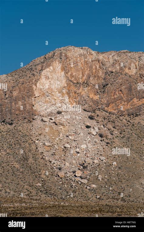 Rock Slide Big Bend National Park Texas Stock Photo Alamy