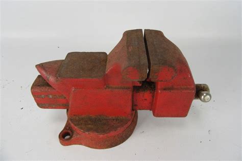 Vintage Heavy Duty Eron N33 Vise Clamp Red 1924557629