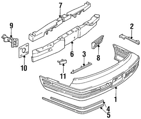 Oldsmobile Rear Bumper Fascia Molding