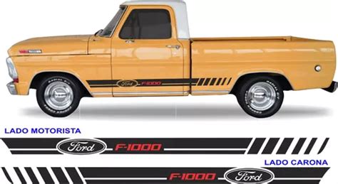 Acessorios Faixa Lateral Ford F1000 4x4 Adesivos Ate 1991