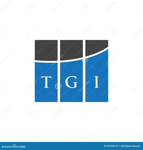 Tgi Letter Logo Design On White Background Tgi Creative Initials