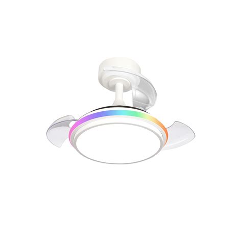 Antila Mini Xs Led Ceiling Fan W Lm Cct Dim Rgb White Cristalrecord