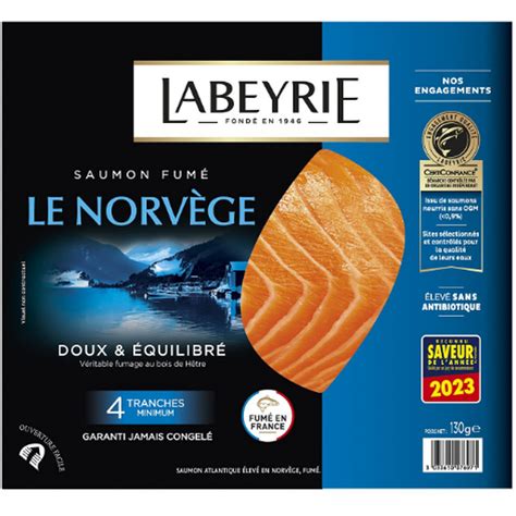 Labeyrie Saumon Fum De Norv Ge Tranches G Pas Cher Auchan Fr