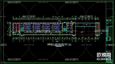 某小学四层教学楼建筑cad施工图 免费3dmax模型库 欧模网