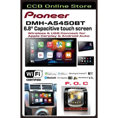 Pioneer Dmh A Bt Capacitive Wireless Multimedia Receiver With