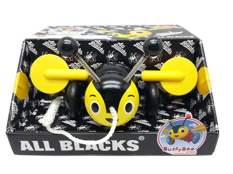 Buy Buzzy Bee Pull Along Wooden Toy All Blacks At Mighty Ape Australia