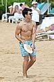 Joe Jonas Shirtless Beach Frisbee Player In Hawaii Blanda