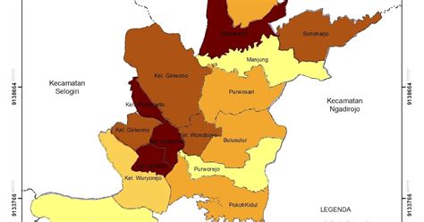 Peta Kabupaten Wonogiri