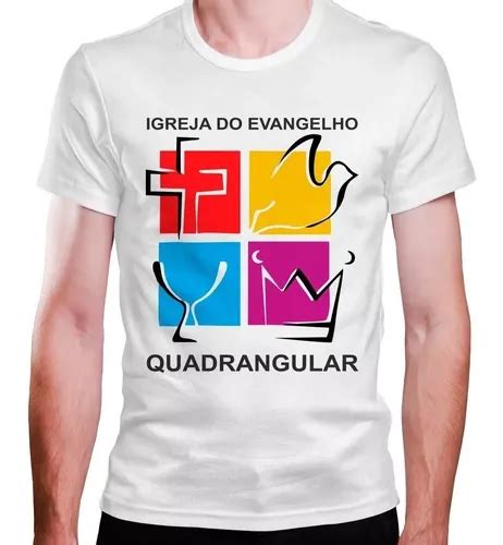 Camiseta Masculina Igreja Evangelho Quadrangular Evang Lica