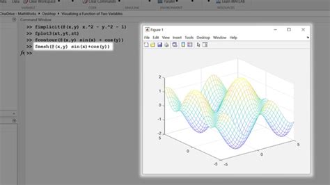 Visualizing A Function Of Two Variables Video Matlab