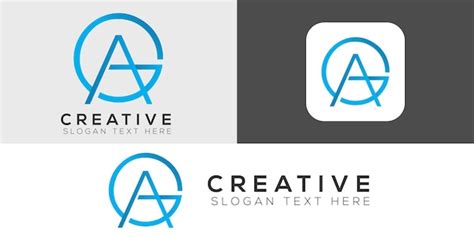 Premium Vector Ag Logo Design