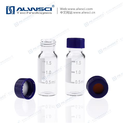 Ml Lab Clear Glass Vial For Hplc Gc Autosampler With Screw Pp