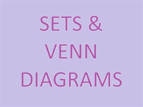 Sets and Venn diagram collection | Teaching Resources