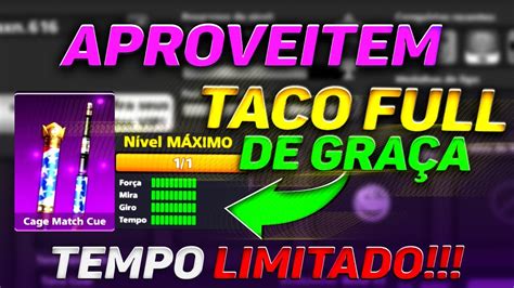 CORRE TACO FULL TOTALMENTE GRATIS NO NOVO EVENTO DO 8 BALL POOL