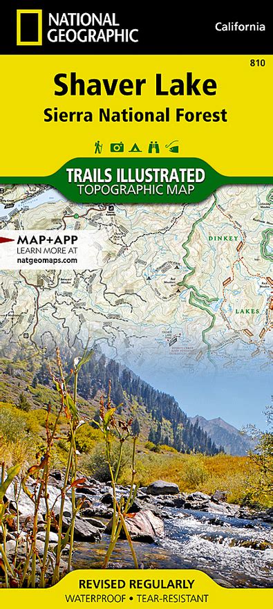 National Geographic Shaver Lake Map #810 | The BackCountry in Truckee ...