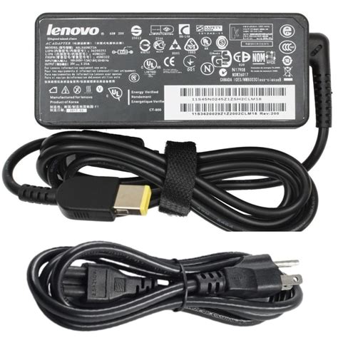 Cargador Lenovo Plug Rectangular 65w 20v 3 25a Nanotech Market