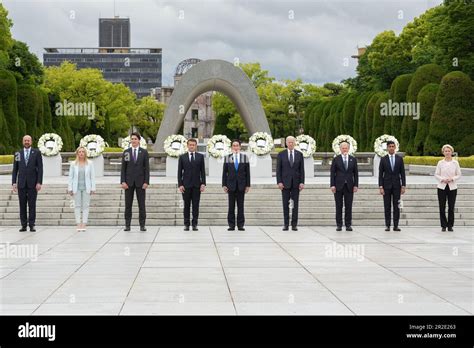 Hiroshima Japan May Group Of Seven Leaders Pose Together